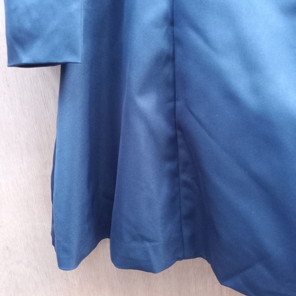 Vintage 1990's/00's Navy Blue Cinched Waist Rain Jacket Size Small - Picture 9 of 11